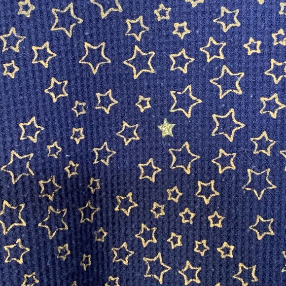 Gilligan & O’Malley Navy Blue Sparkle Star Top Women XXL Thermal Waffle Weave - Picture 6 of 13